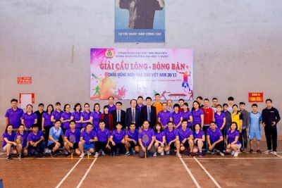 Giải cầu lông, bóng bàn CBVC, NLĐ truyền thống Ngày nhà giáo Việt Nam 20/11/2019