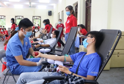 Thái Nguyên: Hơn 500 “bác sĩ tương lai” tham gia hiến máu tình nguyện